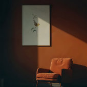 Levendige Amerikaanse Goldfinch Waterverf Art Poster