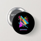 Levendige Andorra Skiing Adventure Graphic Ronde Button 5,7 Cm (Voorkant /achterkant)