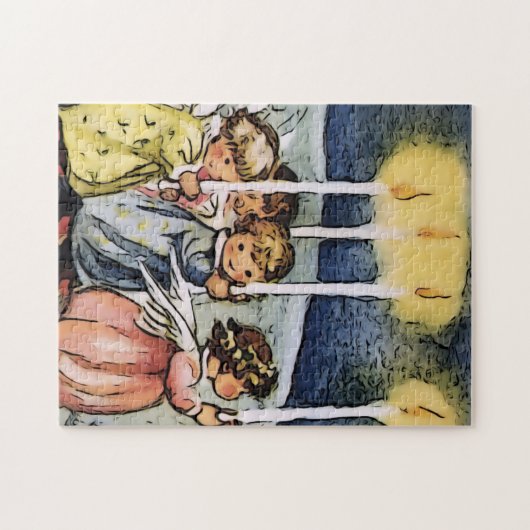 Levendige  Angels Legpuzzel (Horizontaal)