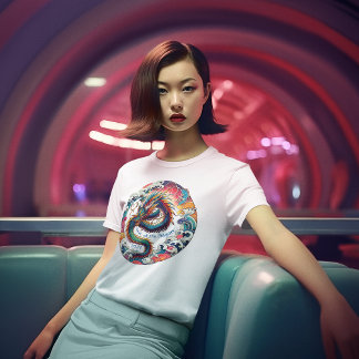 Levendige anime draak: Maanjaar 2024 T-shirt