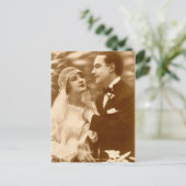 Levendige Antiek bride- en groomkaarten, cadeau Briefkaart (Staand voorkant)