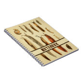 Levendige Antiek naaktslak Illustratie Natuurlijke Notitieboek (Rechterzijde)