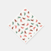 Levendige Apple Slice Fruit Patroon II Servet (Hoek)