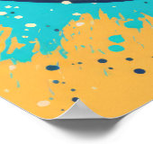 Levendige Apple Splash Poster (Hoek)