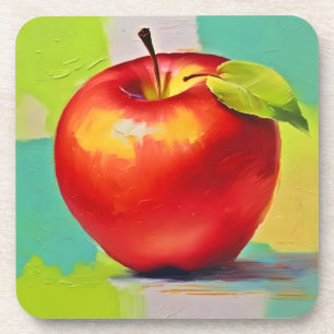 Levendige Apple Stilleven Bier Onderzetter