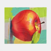 Levendige Apple Stilleven Fleece Deken (Voorkant (Horizontaal))