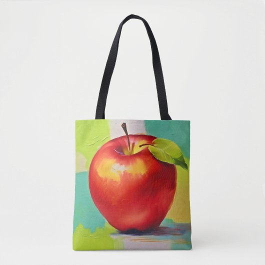 Levendige Apple Stilleven Tote Bag (Voorkant)