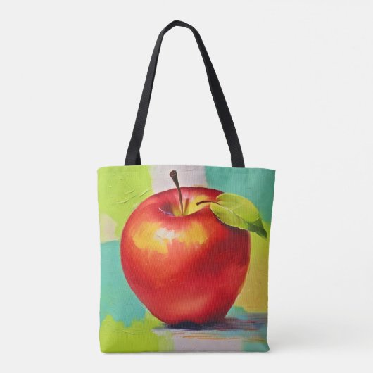 Levendige Apple Stilleven Tote Bag (Achterkant)
