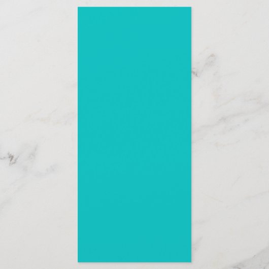 Levendige Aqua bruiloft Menu (Achterkant)