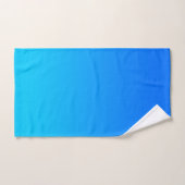 Levendige Aqua Sky Blue Gradient Bad Handdoek (Handdoek)