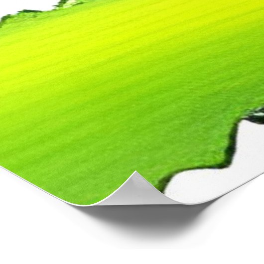 Levendige aquarel Vaas en bloemen Poster (Hoek)