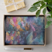 Levendige aquarel zeemeermin in een koraallagune tissuepapier (Geschenk)