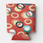 Levendige Aquarelle Abstracte achtergrondkunst Blikjeskoeler (Achterkant)