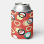 Levendige Aquarelle Abstracte achtergrondkunst Blikjeskoeler (Blikje Achterkant)