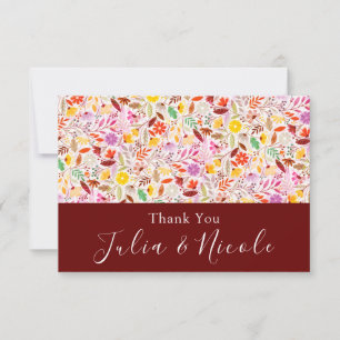 Levendige Aquarellen Zomer Tulp Bloemen Bruiloft