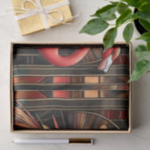 Levendige Art Deco Flamingo illustratie Tissuepapier (Geschenk)