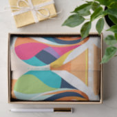 Levendige Art Kleurrijke teckel Tissuepapier (Geschenk)