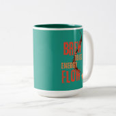 Levendige artistieke Brew to Go Energy Flow Mok (Voorkant rechts)