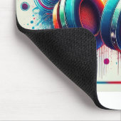 Levendige artistieke hoofdtelefoon muismat (Hoek)