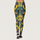 Levendige artistieke Leggings - Elegant naadloos p (Achterkant)