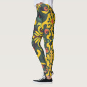 Levendige artistieke Leggings - Elegant naadloos p (Links)