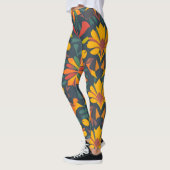 Levendige artistieke Leggings - Naadloze Home Deco (Links)
