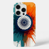 Levendige Ashoka Chakra iPhone Case - Abstracte pi (Achterkant)
