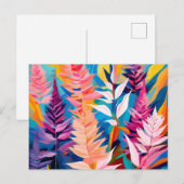 Levendige Astilbe Floral geometrisch Briefkaart (Voorkant / Achterkant)