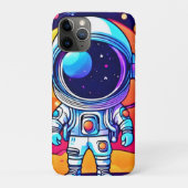 Levendige astronaut in kosmische kunst Case-Mate iPhone case (Achterkant)