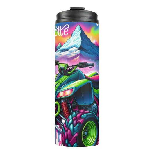 Levendige ATV: Psychedelic Mountain Ride Thermosbeker (Voorkant)