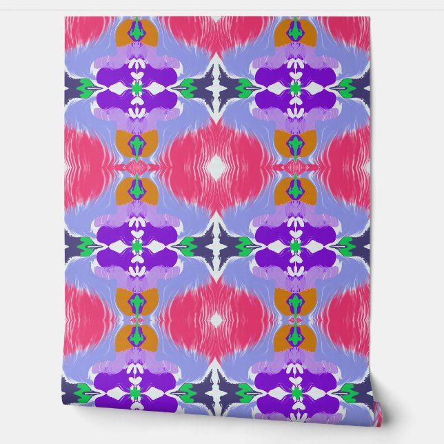 Levendige Aurora Kaleidoscoop Elektrisch Behang (Afrollen)