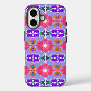 Levendige Aurora Kaleidoscoop Elektrische Bloei iPhone 16 Hoesje