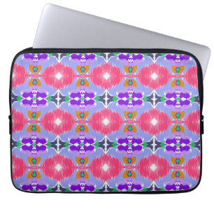 Levendige Aurora Kaleidoscoop Elektrische Bloei Laptop Sleeve