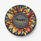 Levendige Autumn Foliage Thanksgiving Papieren Bordje (Voorkant)