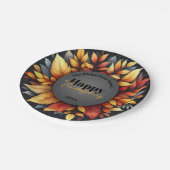Levendige Autumn Foliage Thanksgiving Papieren Bordje (Gekanteld)
