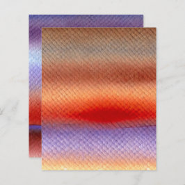 Levendige Autumnal Waterverf Sunset Scrapbook Papi