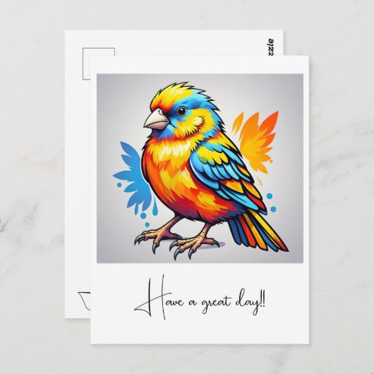 "LEVENDIGE AVIAIRE SCHOONHEID" BRIEFKAART (Voorkant / Achterkant)