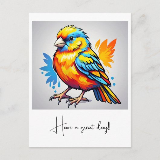 "LEVENDIGE AVIAIRE SCHOONHEID" BRIEFKAART (Voorkant)