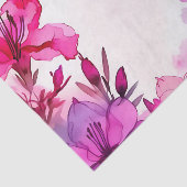 Levendige Azalea Floral Waterverf Tissuepapier (Detail)