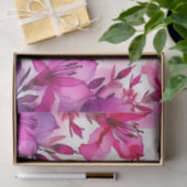 Levendige Azalea Floral Waterverf Tissuepapier (Geschenk)