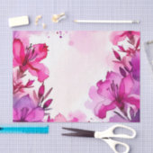 Levendige Azalea Floral Waterverf Tissuepapier (Craft)