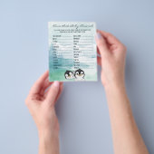Levendige Baby pinguïns Babynaam Flyer (Hand)