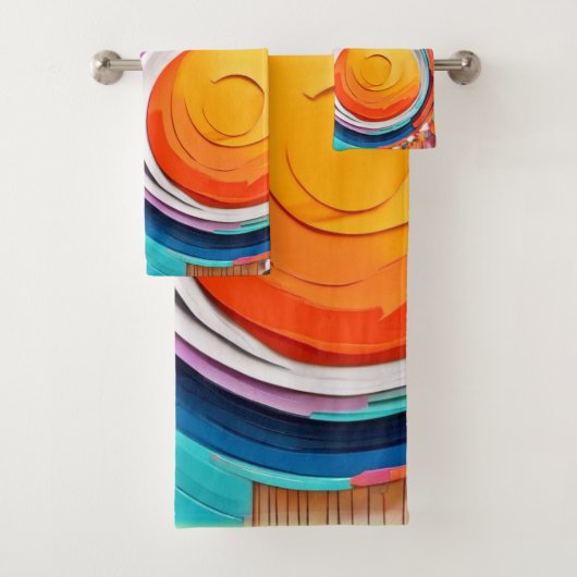 Levendige Badaïstische kunstkleuren Bad Handdoek (Insitu)