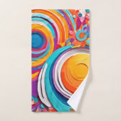 Levendige Badaïstische kunstkleuren Bad Handdoek (Handdoek)