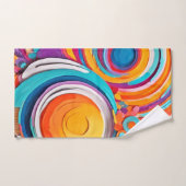 Levendige Badaïstische kunstkleuren Bad Handdoek (Handdoek)