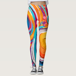 Levendige Badaïstische kunstkleuren Leggings