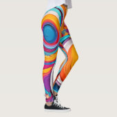 Levendige Badaïstische kunstkleuren Leggings (Rechts)