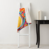 Levendige Badaïstische kunstkleuren Sherpa Deken (In situ)