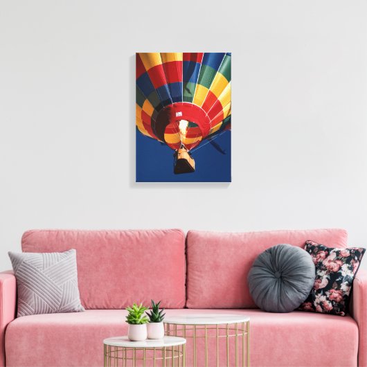 Levendige ballonkleuren canvas afdruk (Insitu (Woonkamer))
