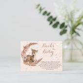 Levendige Bambi & Flowers Moonwolken Boeken voor B Informatiekaartje (Staand voorkant)